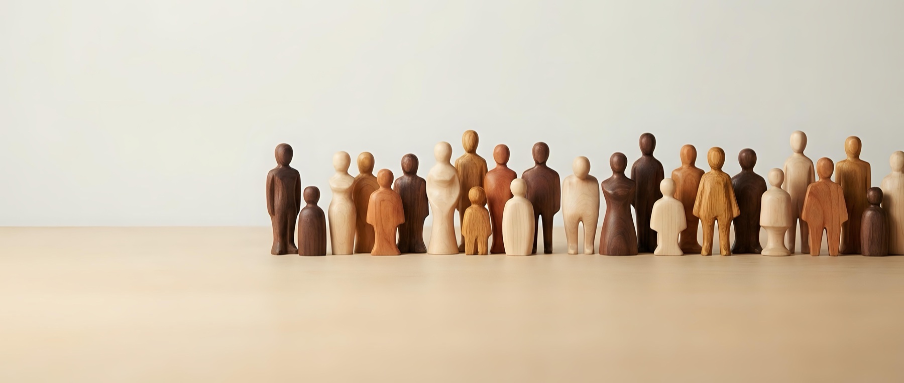 A diverse group of figures standing together — the spirit of co-ownership