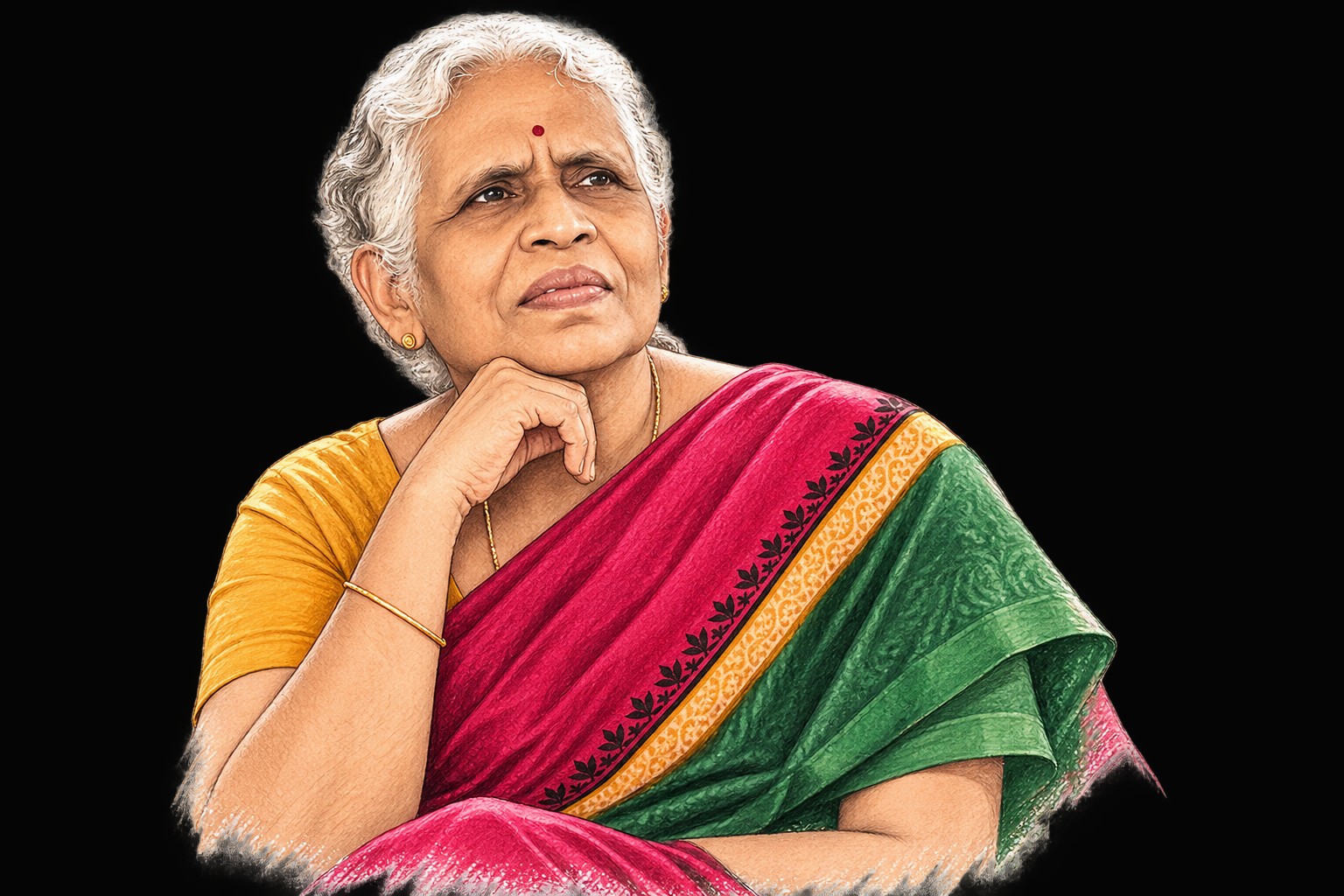 A mother, thoughtful — the discipline that built Goldify